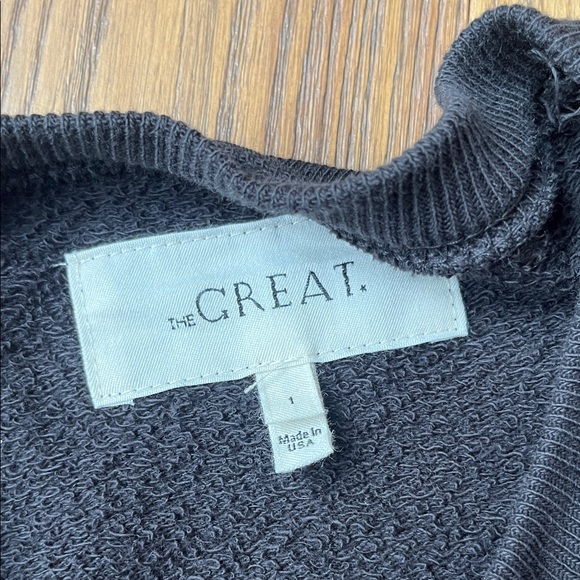 THE GREAT. Black Crewneck Sweater - Picture 3 of 4